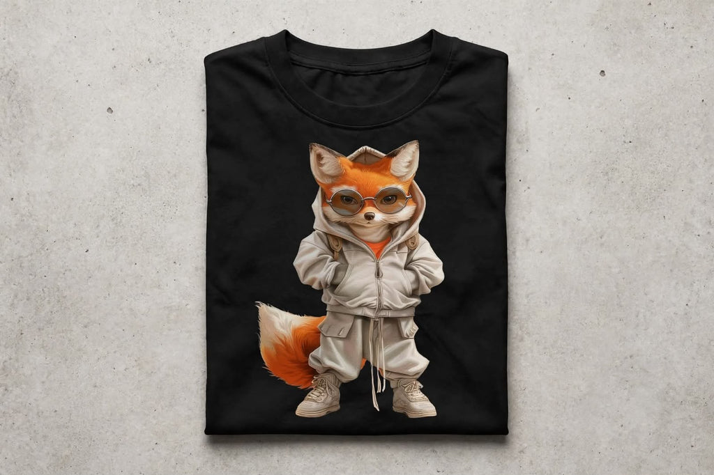 Playera Zorro 100% Algodón Cuello Redondo Manga Corta Premium Unisex