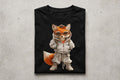 Playera Zorro 100% Algodón Cuello Redondo Manga Corta Premium Unisex